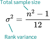 Variance - Test de Kruskal-Wallis