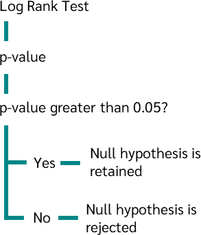 Log Rank Test Null Hypothesis and Alternative Hypothesis